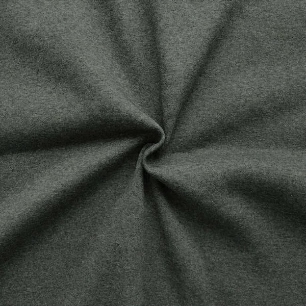 Sweatshirt Hoodie Stoff Baumwollstoff Dunkel Grau meliert 140cm breit Meterware - Bild 1 von 1