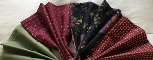Vintage LOT O 9 FABRIC 6+ Yds Patchwork Quilt 100% Cotton Calico Crafts Clothes - Picture 1 of 16