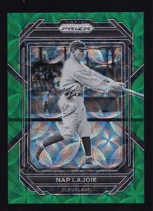 2023 Prizm Nap Lajoie Green Scope Prizm #19/75 Indians MINT Baseball Card