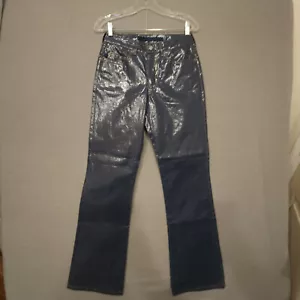 2-Womens Etoile Bleu Jeans Couture by Cindy Lang Plastic Covered Jeans ????? - Picture 1 of 20