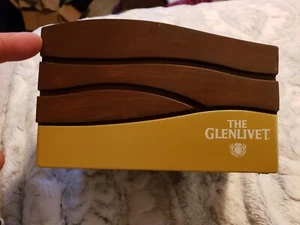 The Glenlivet Pub Bar Scotch Whiskey Wooden Napkin Holder Straw Caddy Man Cave - Picture 1 of 4