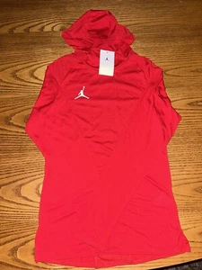 NIKE JORDAN 23 ALPHA MEN'S DRI FIT TRAINING HOODED LONG SLEEVE SHIRT X-SMALL - Picture 1 of 6