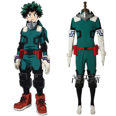 My Hero Academia 3 Izuku Midoriya Cosplay costume Deku Battle outfit Costume {T} - Image 1 of 4