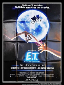 E.T THE EXTRA-TERRESTRIAL Anniversary Grande Vintage Movie Poster Original R2002 - Picture 1 of 7