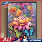 Au 5d Diy Full Round Drill Diamond Painting Bouquet Butterfly Kit Home Decor30x4
