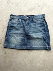 OLD NAVY Y2K Dark Denim Jean Skirt Women's Sz 2 REGULAR - Picture 1 of 11