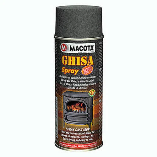 Macota Ghisa Spray 400ml Vernice Resistente al Calore - Antracite (Ruvido)