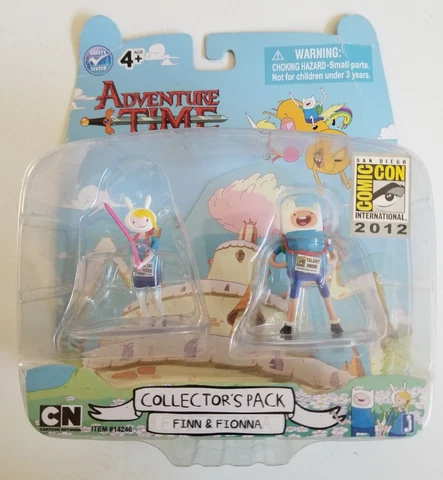 New Adventure Time FINN & FIONNA Collector's Pack 2012 Comic Con SDCC figure set Cover