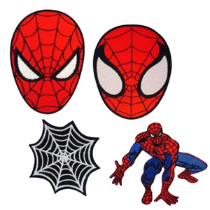 Spider Man Logo Iron/Sew On Patch Badge Embroidered Applique For Clothes - Imagen 1 de 8