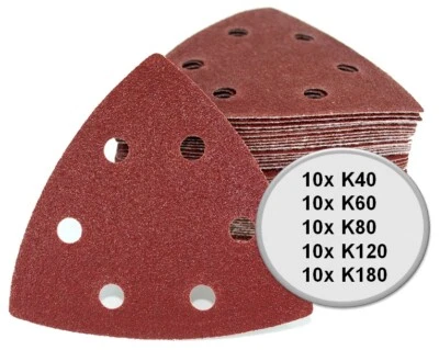 Delta Dreieck Schleifpapier A97 für Deltaschleifer Parkside PDS 290 A1 B2 und C3 - Bild 1 von 4