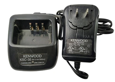 OEM Kenwood KSC-35 Li-ion Rapid Charger TK-3000 TK-2000 TK-3207  KNB-45L Radios - Image 1 of 2