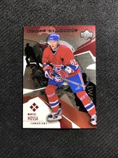 2003-04 UPPER DECK BLACK DIAMOND MARCEL HOSSA QUAD CUT RUBY RED #ed 31/50