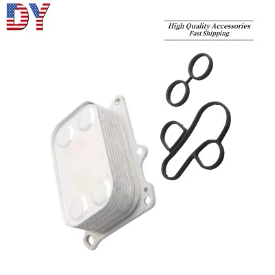 New Oil Cooler Assembly with Sealing Gasket Set for Fiat 500 2012 2013-2015 1.4L - Image 1 of 4