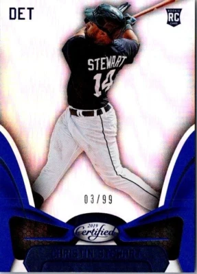 2019 Certified Blue #27 Christin Stewart TIGERS #D /99 RC Rookie - Image 1 of 2