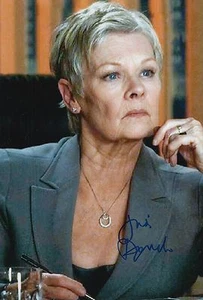 Dame Judi Dench Hand Signed 12x8 Photo James Bond 007. - Picture 1 of 1