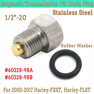 For Harley Sportster XL Magnetic Drain Plug Primary Transmission Oil Protection - Picture 1 of 7