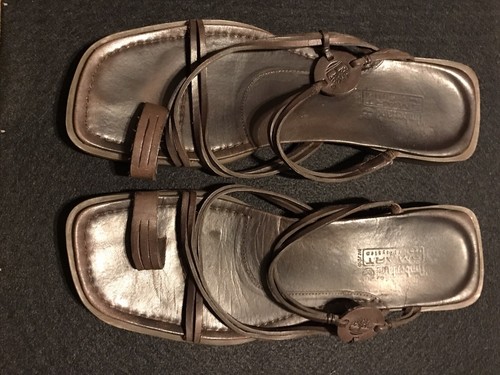 Sandali da donna marroni con cinturini Timberland taglia 10