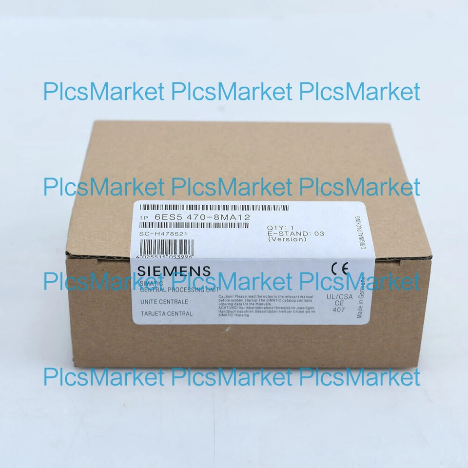 New In Siemens 6ES5 470-8MA12 SIMATIC S5 470-8 Output Module 6ES5470-8MA12 - Image 1 of 1