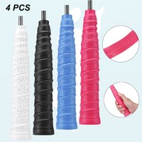 4pcs Anti-slip Badminton Overgrip Sweatband Tennis Squash Racquet Over Grip Tape