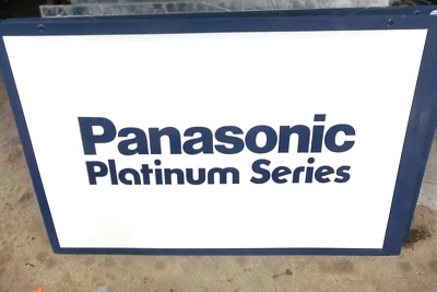 Letrero de venta minorista Panasonic Platinum Series Platinum vintage de 1980 2'X3' Foto 1 de 4