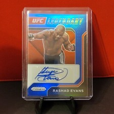 2022 Panini UFC Prizm Legendary Signatures Rashad Evans BLUE Auto 39/49 #LS-REV