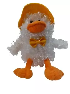Animal Aventura Pato Peluche Animal Blanco Naranja Pajarita Sombrero de Lluvia Juguete Niño - Imagen 1 de 3