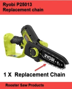 Cadena de motosierra de 6" - Reemplaza Ryobi 318906002 RY6C1 en podadora P25013 - Mini sierra - Imagen 1 de 4