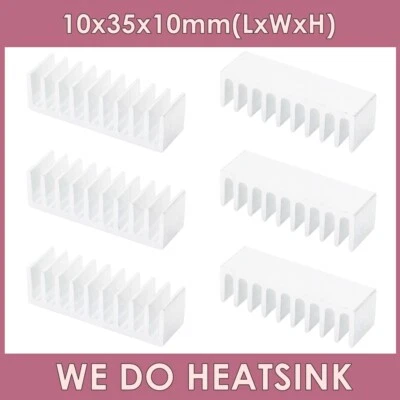 10x35x10mm With or Without Tape for DIP40 IC CPU GPU Aluminum Heatsink Cooler - Image 1 of 4