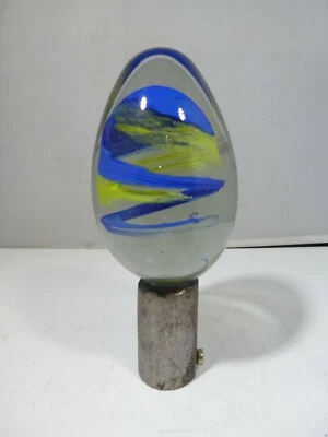 ВИНТАЖНОЕ ИТАЛЬЯНСКОЕ МУРАНСКОЕ ХУДОЖЕСТВЕННОЕ СТЕКЛО NEWEL POST FINIAL  - Изображение 1 из 4