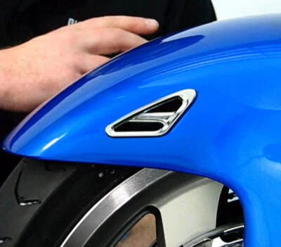 Par de rellenos de moldura de guardabarros delantero cromado Honda GL1800 2001-2017 Goldwing 1800 Foto 1 de 2