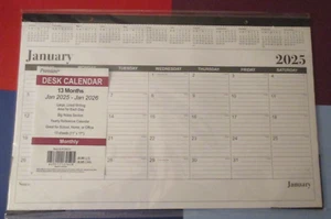 2025 LRG 11X17 Premium EXECUTIVE LINED DESK & WALL CALENDAR 2025/01-2026 $8.95 - Picture 1 of 11
