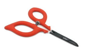 Umpqua Rivergrip PS Scissor Forceps 6 in Curved, Red - Picture 1 of 1