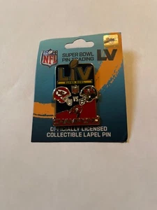 Super Bowl LV dueling Stamped Pin. Chiefs Buccaneers NFL - Picture 1 of 1