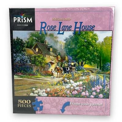 Rompecabezas de 500 piezas Rose Lane House de Douglas Laird Prism hecho en EE. UU. Foto 1 de 4