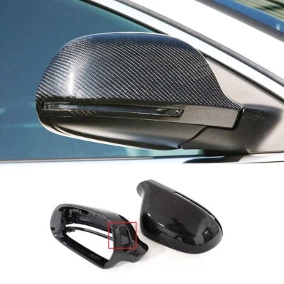 Tapas de espejos retrovisores laterales de fibra de carbono para Audi A4 B8 A5 A6 S5 A6L A8L Q3 S8 Foto 1 de 4