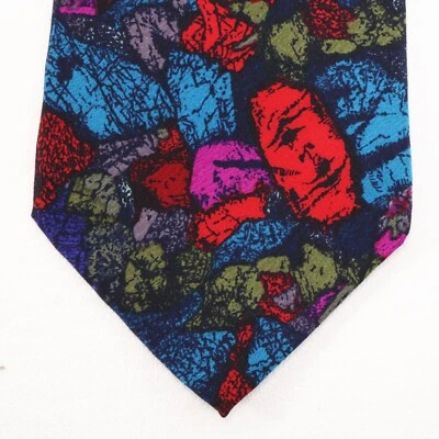 Corbata de meteorito asteroide espacial de la NASA para hombre 59 en seda multicolor Stonehenge Moon Rock Foto 1 de 4