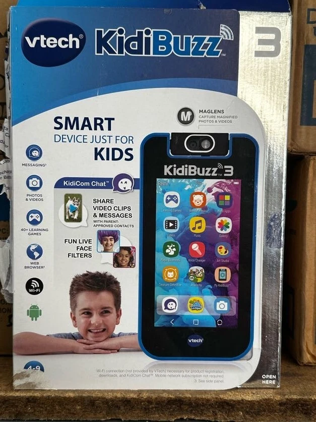 VTech KidiBuzz 3 Smart Device for Kids, NEW DEMEGED BOX - Image 1 of 4