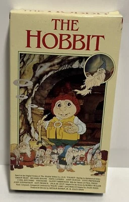 THE HOBBIT VHS, 1977, Animated, Rankin, Bass, J.R.R. Tolkien 1991 Vintage  - Image 1 of 3