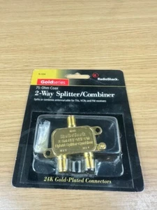 RadioShack - 75-Ohm Coaxial 4-Way Splitter - DC Pass Through - Gold Plated - Picture 1 of 4