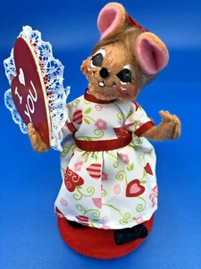 Muñeca Annalee 5" I LOVE YOU Girl Mouse #100313 con etiqueta Tush 2013 - Imagen 1 de 10
