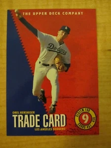 1995 Upper Deck Baseball Redemption Trade Card Orel Hershiser #TC1 Los Angeles - Picture 1 of 2