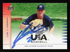 2005-06 USA Baseball Junior National Team #93 Lars Anderson Auto! *PWE*