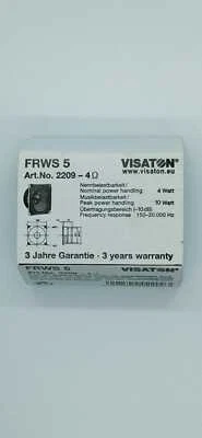 VISATON FRWS 5 ALTOPARLANTE A BANDA LARGA DA 4 OHM - Immagine 1 di 3