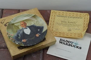 Daddy Warbucks Annie William T Chambers Collectors Plate - Picture 1 of 9