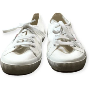 Zapatillas clásicas de lona SUPERGA para mujer blancas 2750 Cotu talla 37,5 EU / 7 US / 5. - Imagen 1 de 9