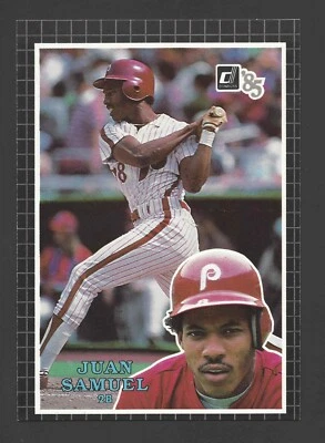 1985 Donruss Action All-Stars #56 JUAN SAMUEL Raw - Philadelphia Phillies - AGNZ - Image 1 of 2