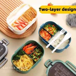 Cute LunchBox for Kids, School Outdoor Camping Picnic Can put in the Microwave - Picture 1 of 14