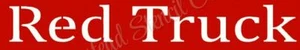 STENCIL 8465 4"x12" - RED TRUCK - RMylar sign Stencils - Bild 1 von 1