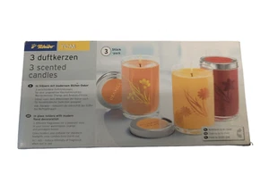 Tchibo 3 Duftkerzen in Glas Gläsern Orange Wassermelone Ananas verschiedene - Bild 1 von 7