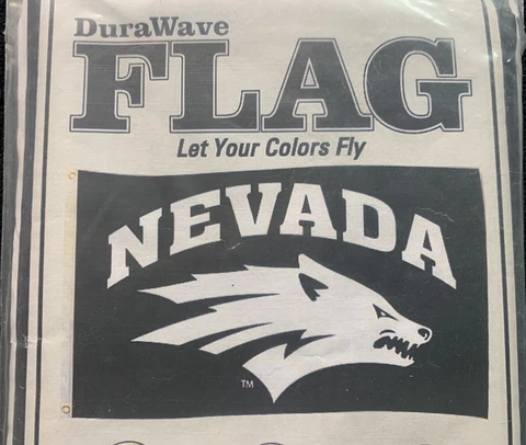 University Of Nevada Reno UNR WOLF PACK FLAG *3’x5’* NEW IN BAG *Heavy Duty Cover